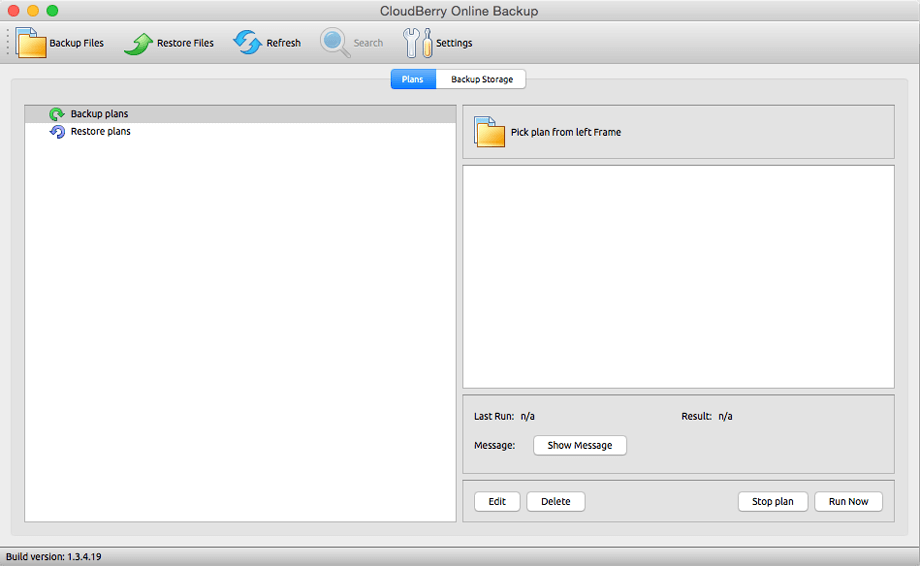 Cloudberry Backup for Mac Screenshot