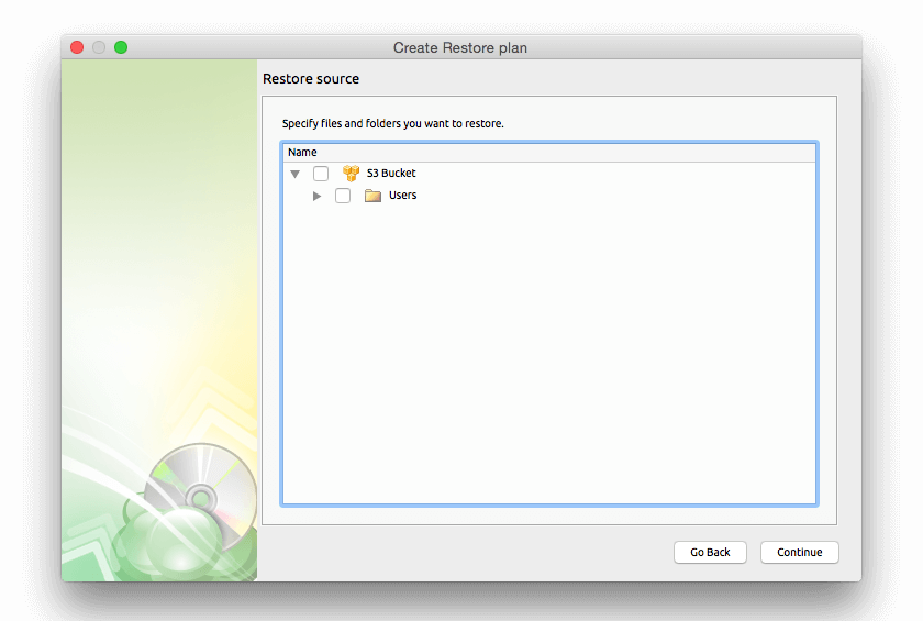 Backup Cloud Software, Cloudberry Backup for Mac Screenshot