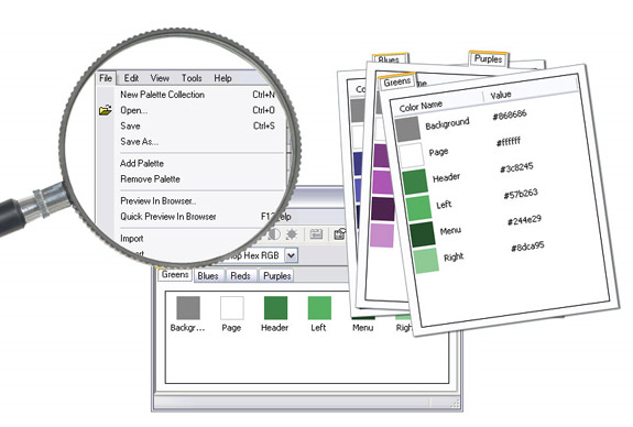 Color Selection Software Screenshot