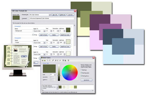 Color Selection Software, ColorCache Screenshot