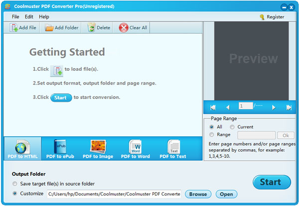 Coolmuster PDF Converter Pro Screenshot
