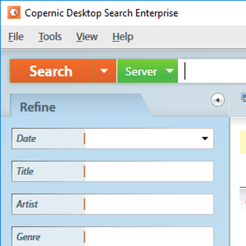 Copernic Search Server, Software Utilities Screenshot