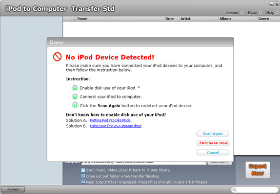 iPod iPhone iTunes Software Screenshot