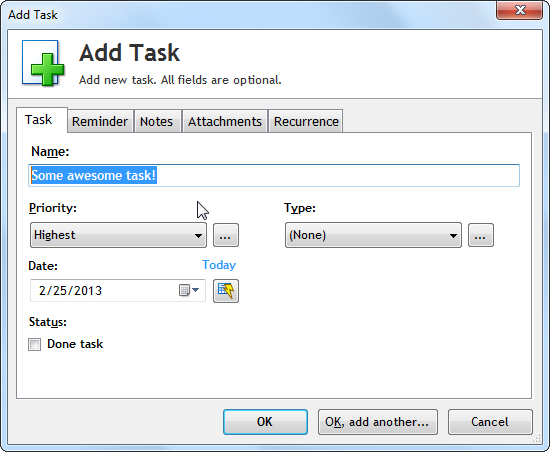 To-Do List Software Screenshot