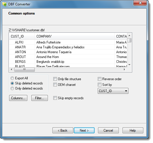 DBF Tools (Bundle) Personal License, Database Management Software Screenshot