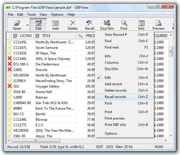 DBFView Unlimited Business License Screenshot