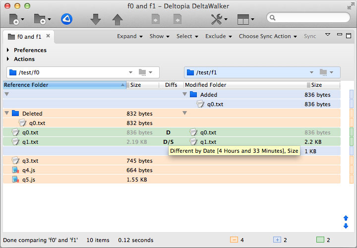 DeltaWalker 2, File Management Software Screenshot