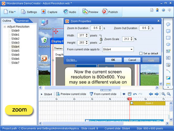 Educational Software, DemoCreator Screenshot