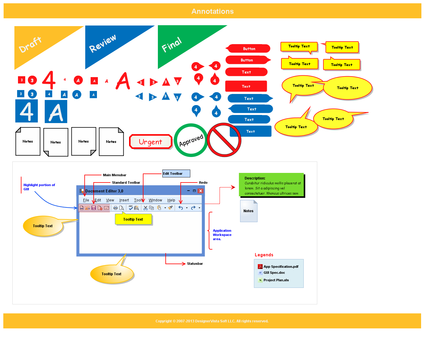 DesignerVista GUI Mockup Software, Design, Photo & Graphics Software Screenshot