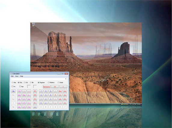 Desktop Space Software Screenshot