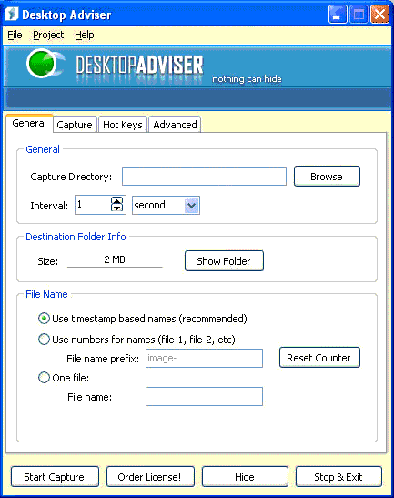 Desktop Adviser Screenshot