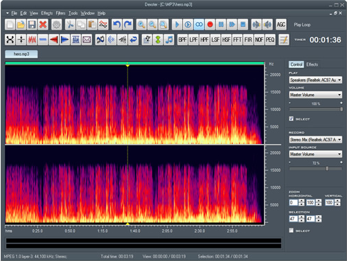 Dexster, Recording Studio Software Screenshot