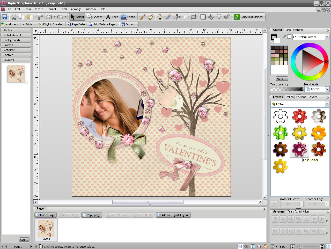 Graphic Design Software, Digital Scrapbook Artist 2 Screenshot