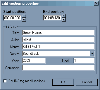 Direct WAV MP3 Splitter, MP3 Recording Software Screenshot