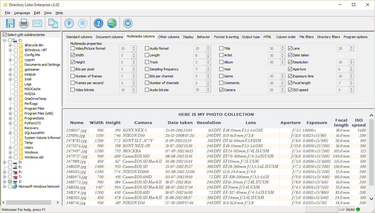 Directory Lister Pro Screenshot 11