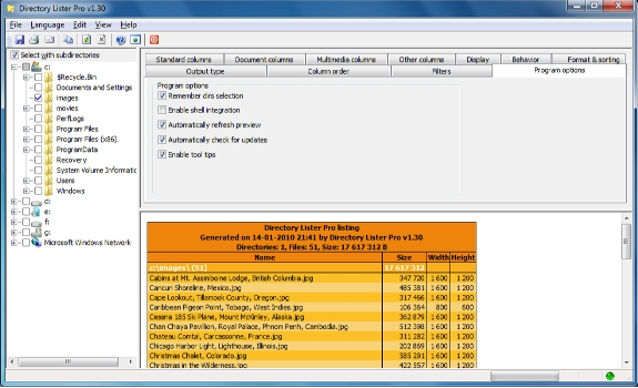 Directory Lister Pro and Backup Dwarf Professional Screenshot 9