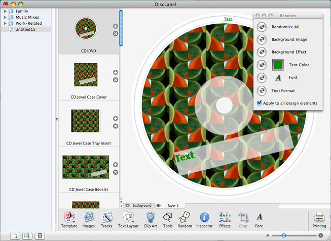 DiscLabel, Design, Photo & Graphics Software Screenshot