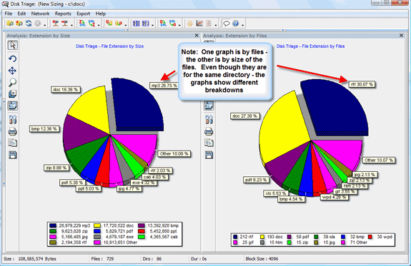 Disk Triage, File Management Software Screenshot