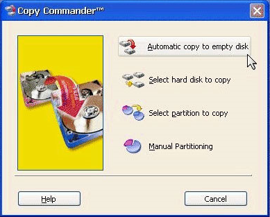 Copy Commander 9, Backup Disk Image Software Screenshot