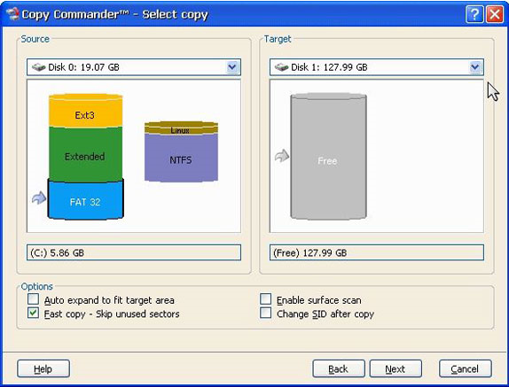 Backup Disk Image Software Screenshot
