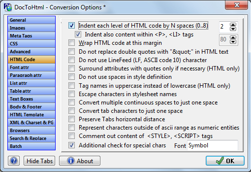 Doc To HTML Converter, Development Software Screenshot