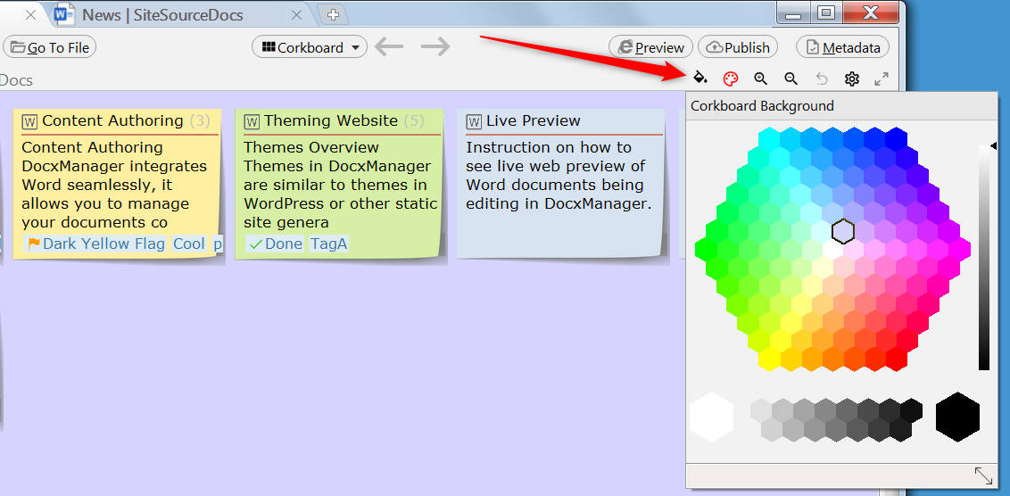 Development Software, DocxManager for Word Screenshot