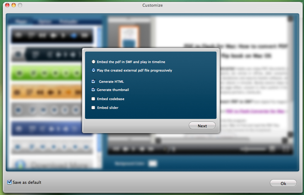 Doremisoft PDF to Flash Converter for Mac and PC Screenshot