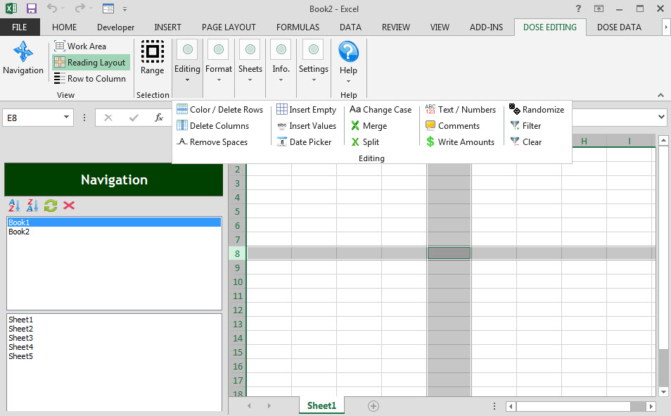 Dose for Excel Add-In Screenshot 11