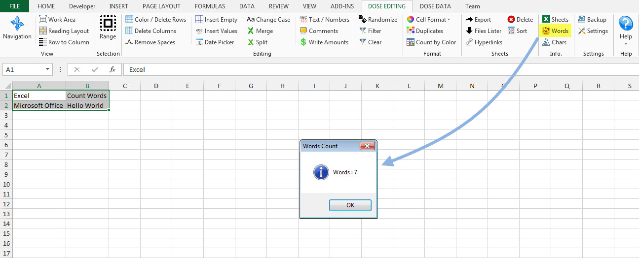 Dose for Excel Add-In, Business & Finance Software, Excel Add-ins Software Screenshot