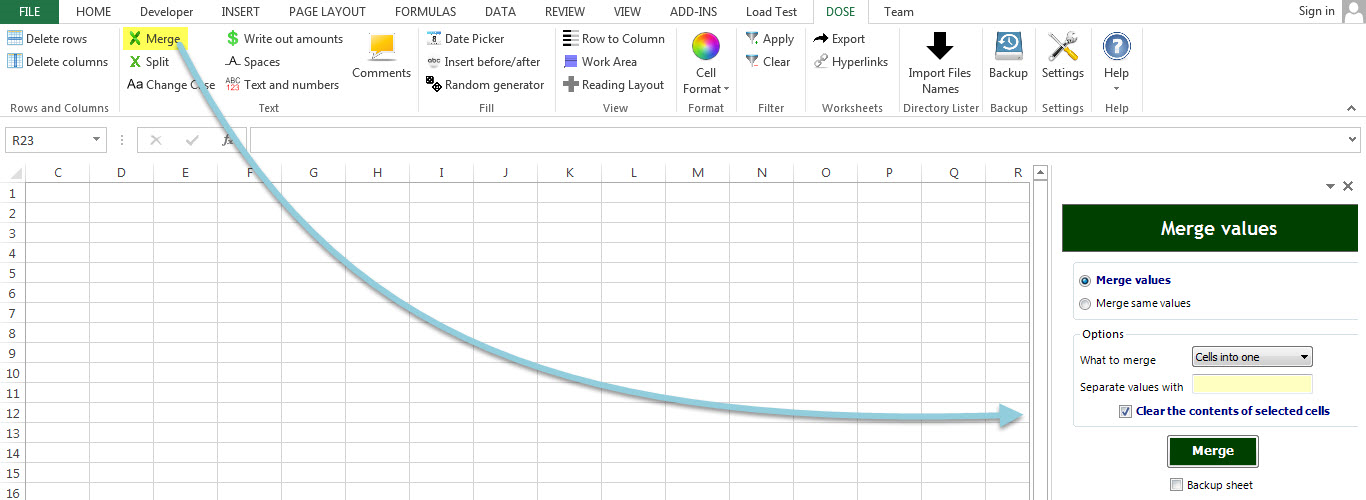 Dose for Excel Add-In Screenshot 19