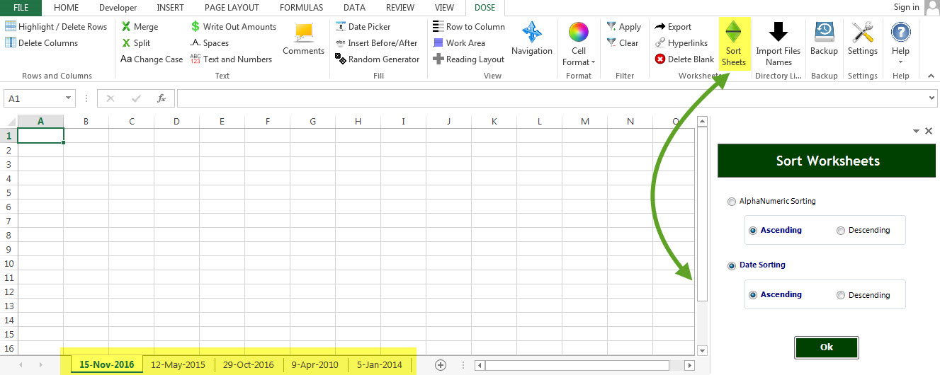 Dose for Excel Add-In Screenshot 24
