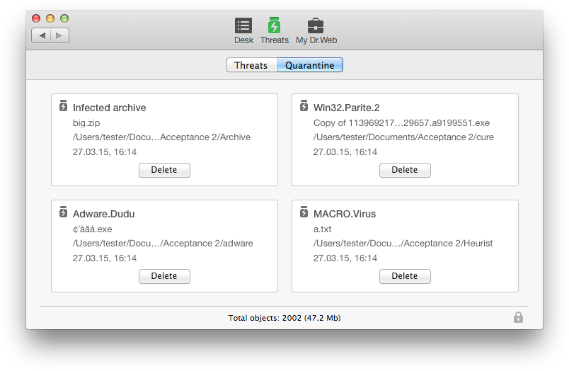 Antivirus Software, Dr.Web Security Space Screenshot