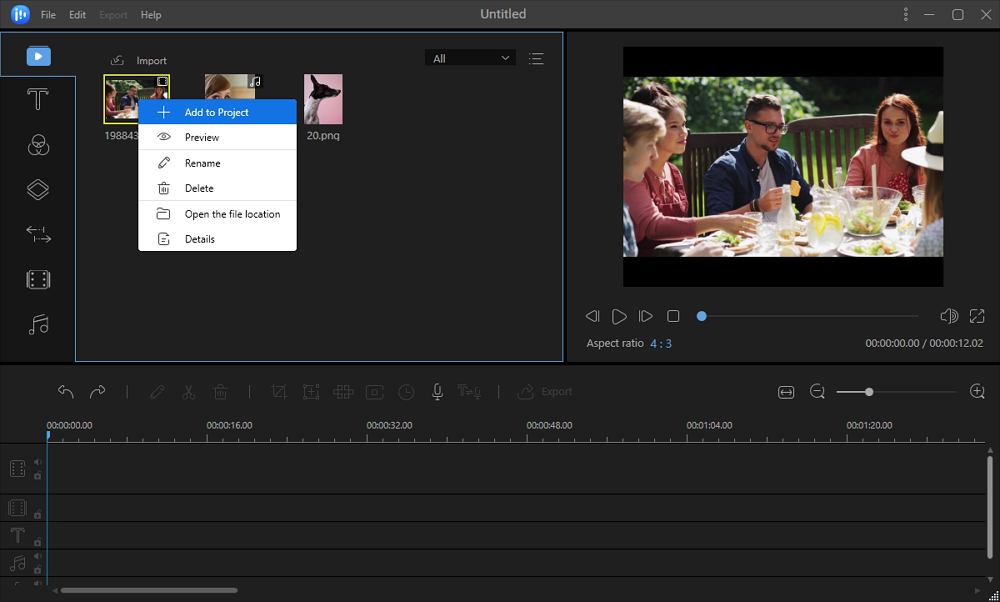 EaseUS Video Editor, Video Editing Software Screenshot