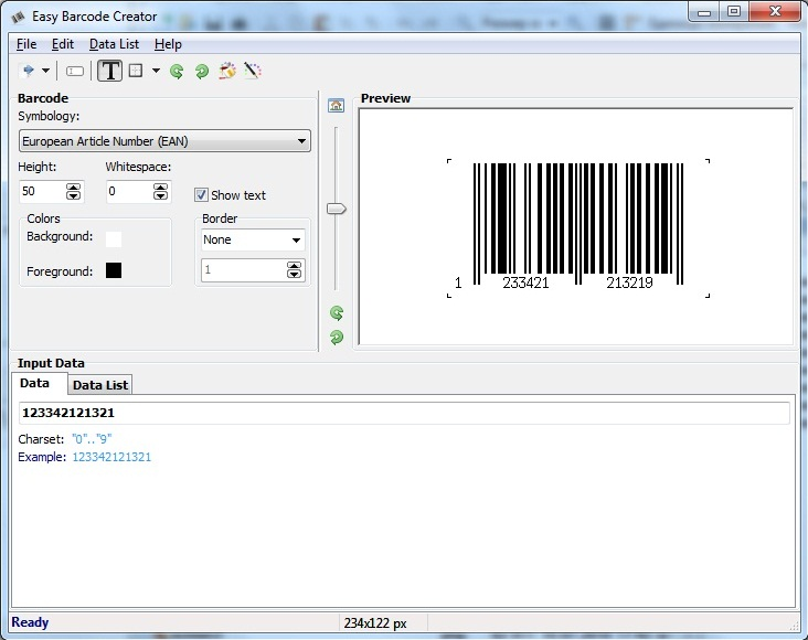 Easy Barcode Creator, Design, Photo & Graphics Software Screenshot