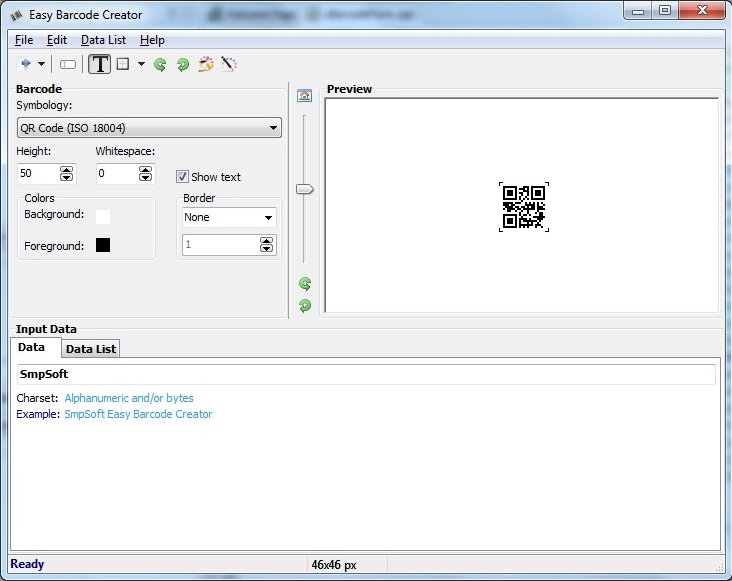 Easy Barcode Creator, Barcode Software Screenshot