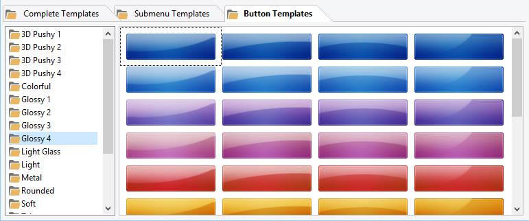 Easy Button & Menu Maker Pro, Development Software, HTML Widget Software Screenshot