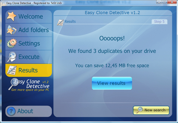 Duplicate Files Software, Easy Clone detective Screenshot