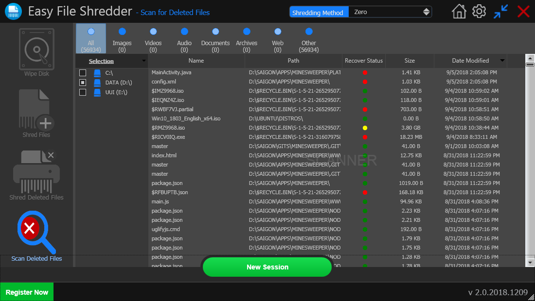 Software Utilities, Easy File Shredder Screenshot