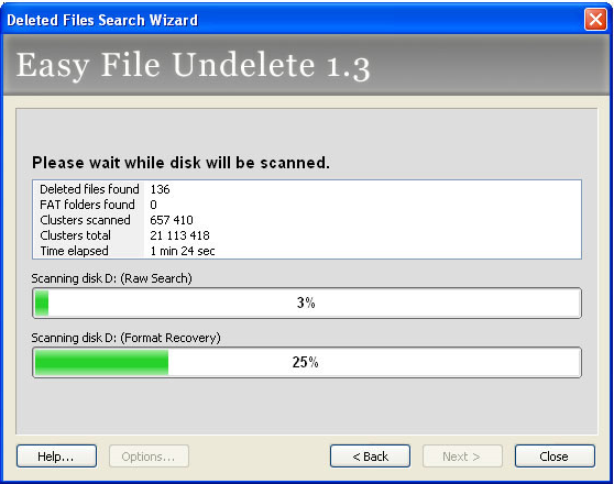 Easy File Undelete, Software Utilities Screenshot