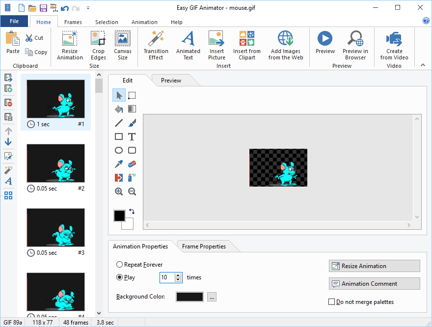 Easy GIF Animator Pro Screenshot