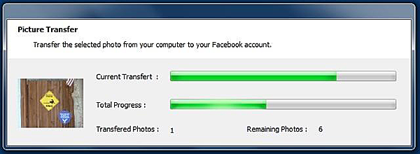 Easy Photo Uploader for Facebook, Files and Folders Software Screenshot