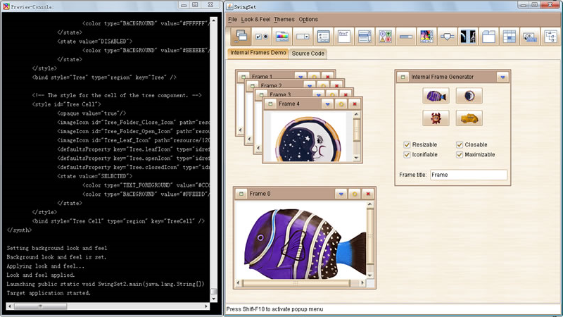 Development Tools Software, EaSynth Look and Feel Designer Screenshot