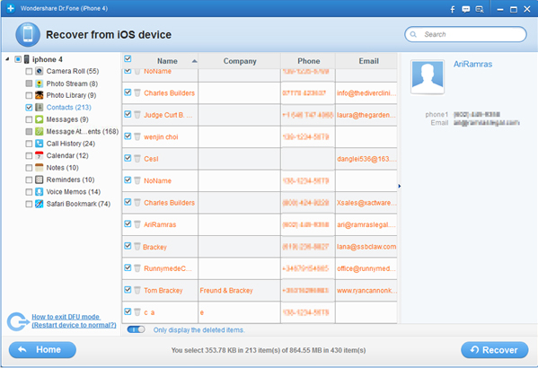 Wondershare Dr.Fone, Software Utilities Screenshot