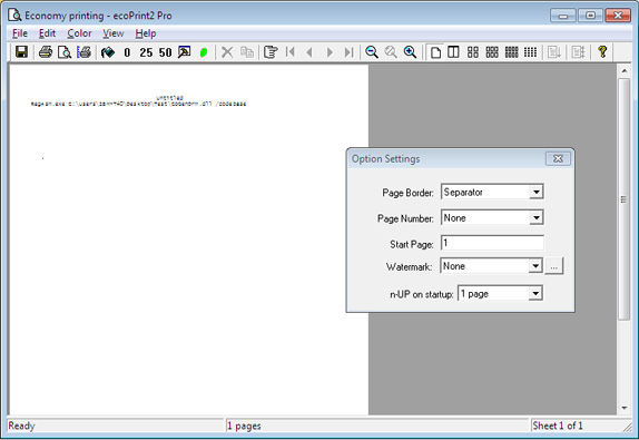 Printing Software Screenshot