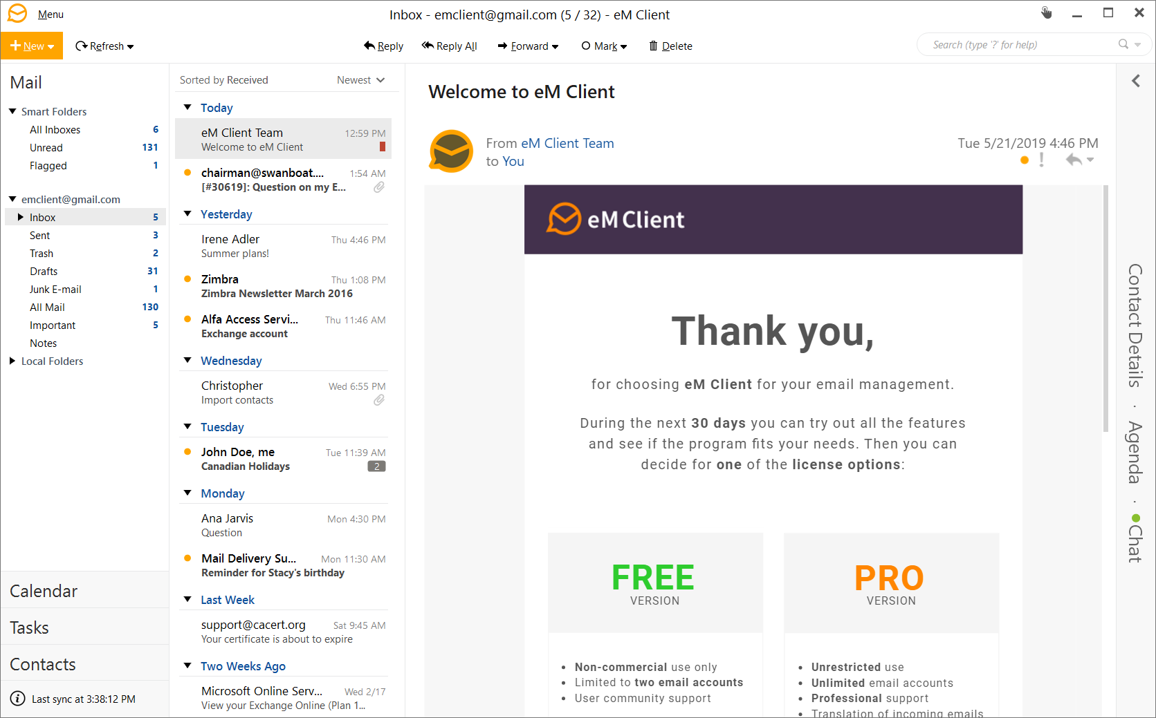 best email client for gmail windows 8