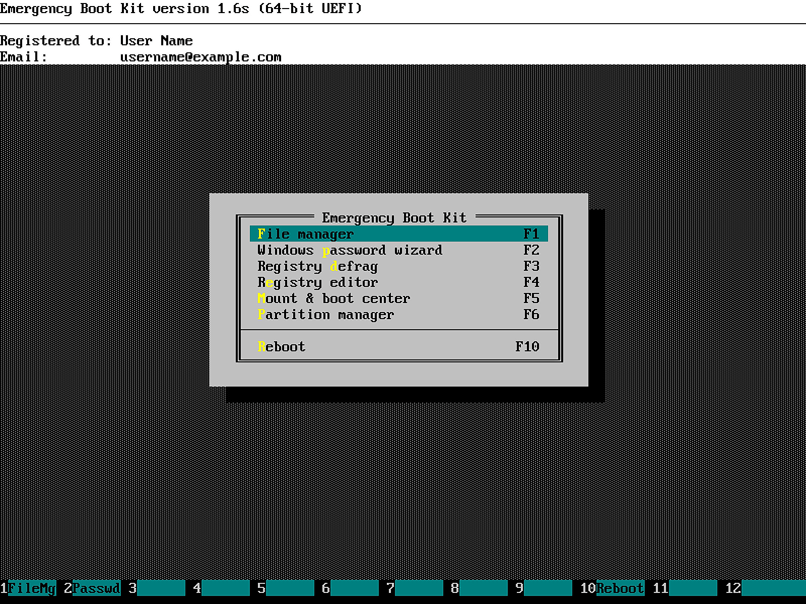 Emergency Boot Kit Screenshot