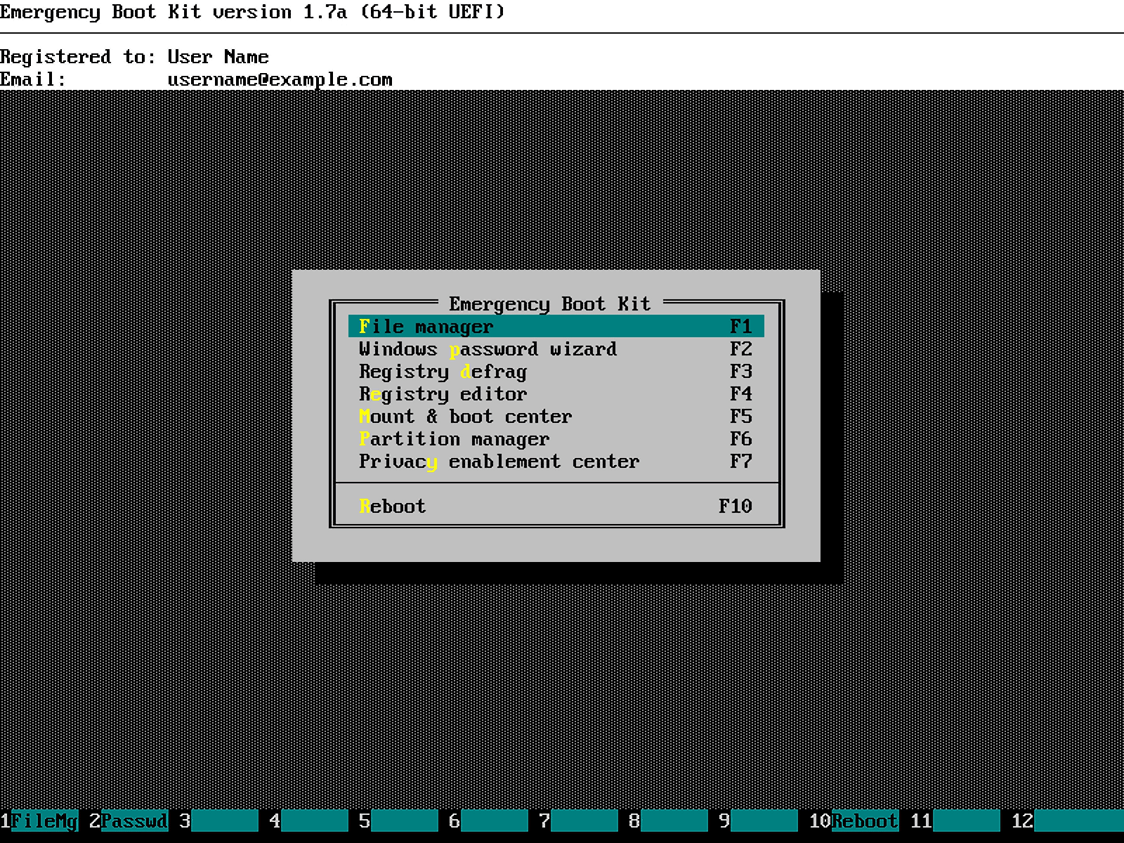 Emergency Boot Kit Screenshot