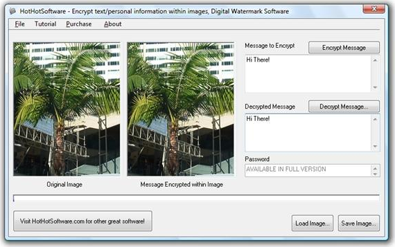 Encrypt Text Within Images Screenshot