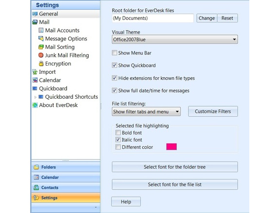 EverDesk Desktop Screenshot