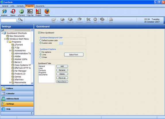 EverDesk Optima, Email Tools Software Screenshot